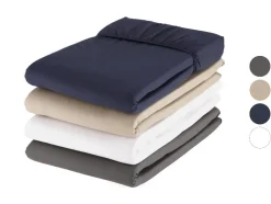 Percale hoeslaken 90-100 x 200 cm