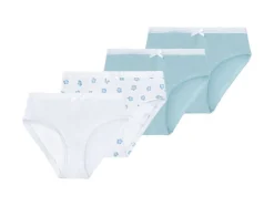 Peuter meisjesslips, 4 stuks, met zuiver biologisch katoen