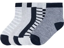 Peuters jongens sokken, 7 paar, met bio-katoen