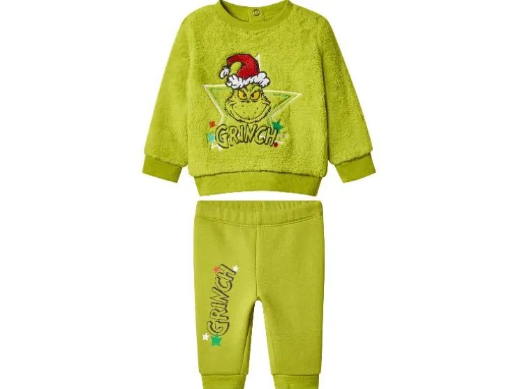 Pluche baby kerstset 2-delig The Grinch