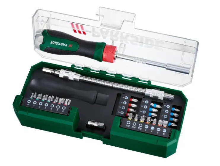 Ratelschroevendraaier- en bitset