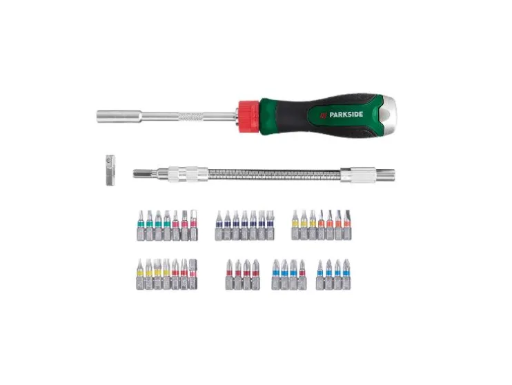 Ratelschroevendraaier- en bitset