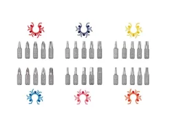 Ratelschroevendraaier met bitset