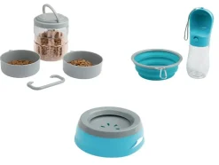 Reis voerbak, drinkbak of drinkfles en voerbak