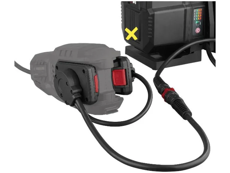 Ruggedragen accu-station 20 V / 40 V zonder accu en lader