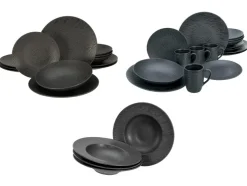 Serviesset Leisteen Black