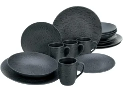 Serviesset Leisteen Black