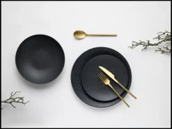 Serviesset Leisteen Black