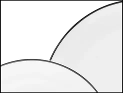 Serviesset Luna Black Line