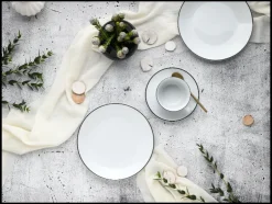 Serviesset Luna Black Line