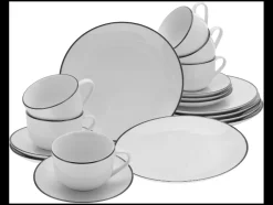 Serviesset Luna Black Line