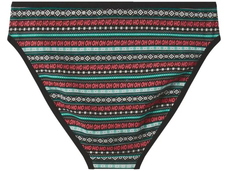 Set van 5 dames kerstonderbroeken