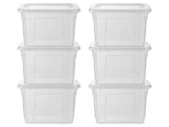 Set van 6 opbergboxen met deksel