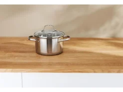 Set van 3 RVS kookpannen