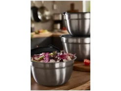 Set van 3 RVS schalen