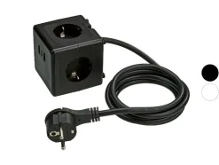 Stekkerdoos kubus met USB-aansluitingen