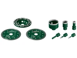 Tegelgereedschap in koffer