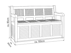 Tuinbank met opbergbox