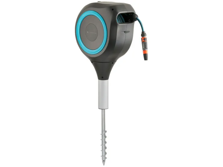 Tuinslangbox RollUp M grijs/blauw