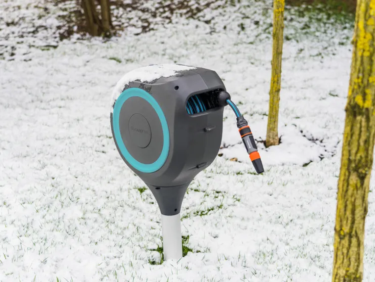 Tuinslangbox RollUp M grijs/blauw