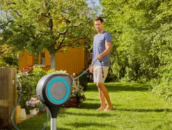 Tuinslangbox RollUp M grijs/blauw