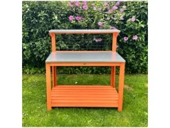 Tuintafel met verzinkte werktafel