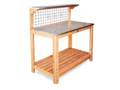 Tuintafel met verzinkte werktafel