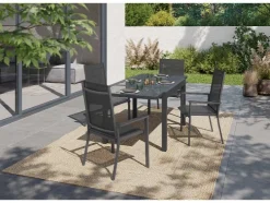 Uitschuifbare aluminium tuintafel Houston