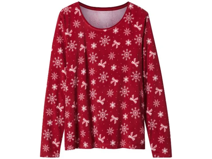 Velours dames kerstpyjama