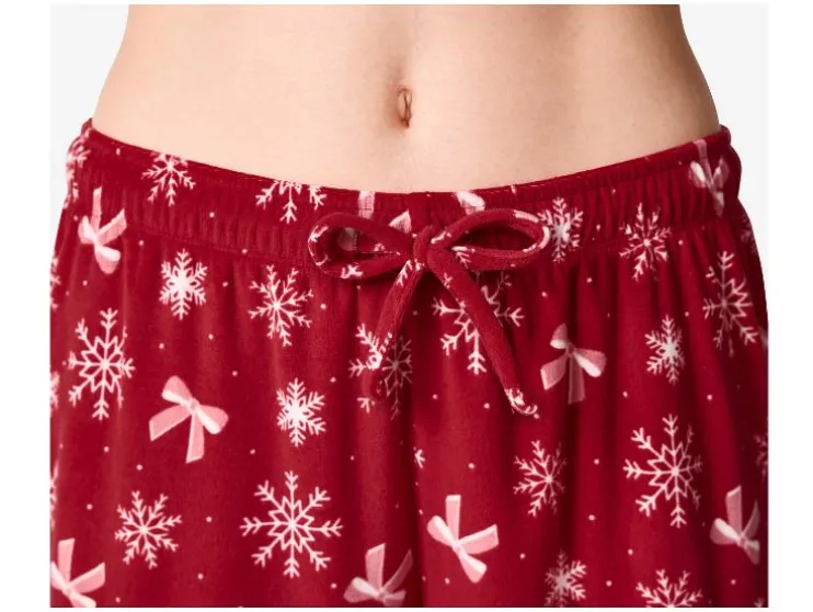 Velours dames kerstpyjama