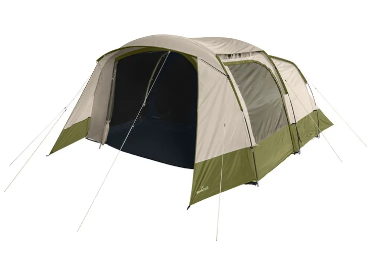 Verduisterde familie kampeertent