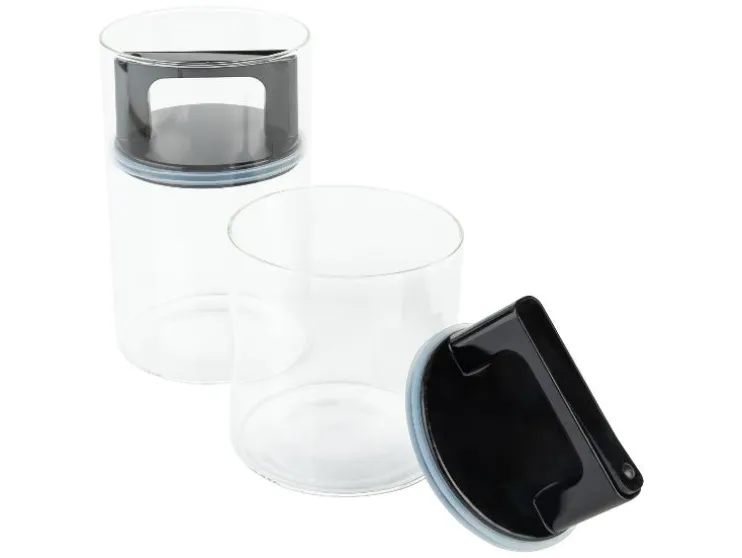 Voorraadpotten met vacumeerdeksel