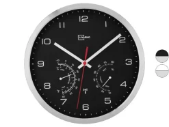 Wandklok met thermometer en hygrometer