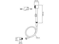 Wastafelsproeikop handdouche