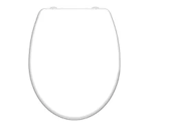 WC zitting duroplast FAMILY WHITE met soft-close-mechanisme en snelsluiting