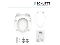 WC zitting duroplast FAMILY WHITE met soft-close-mechanisme en snelsluiting
