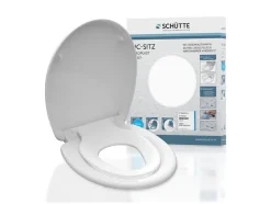 WC zitting duroplast FAMILY WHITE met soft-close-mechanisme en snelsluiting