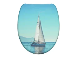 WC zitting duroplast, met soft-close-mechanisme