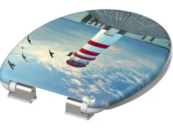 WC zitting duroplast, met soft-close-mechanisme