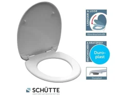 WC zitting duroplast, met soft-close-mechanisme