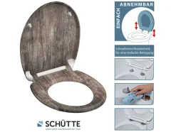 WC zitting duroplast, met soft-close-mechanisme