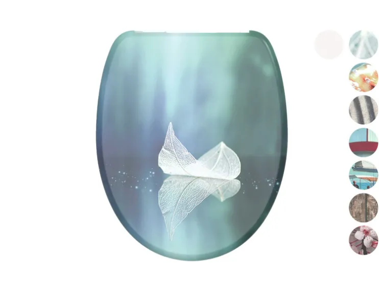 WC zitting duroplast, met soft-close-mechanisme