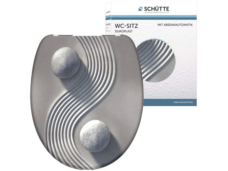 WC zitting duroplast, met soft-close-mechanisme