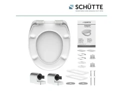 WC zitting duroplast, met soft-close-mechanisme