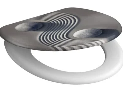 WC zitting duroplast, met soft-close-mechanisme