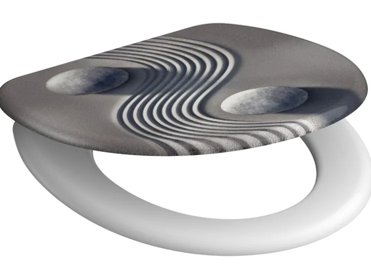 WC zitting duroplast, met soft-close-mechanisme