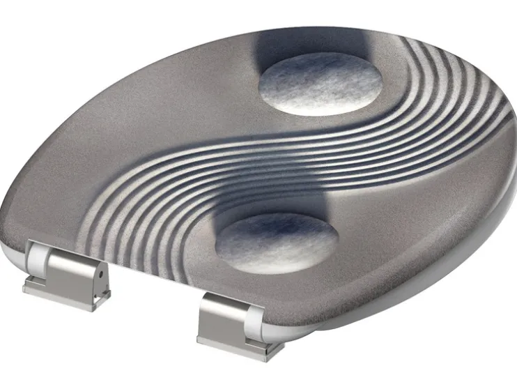 WC zitting duroplast, met soft-close-mechanisme