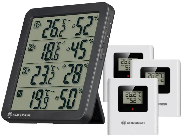 Weerstation met hygro- en thermometer