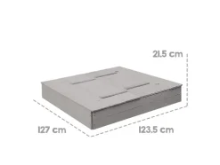 Zandbak met opklapbare zitbank