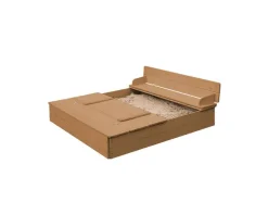 Zandbak met opklapbare zitbank